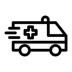 Side Ambulance Icon Vehicle Transparent Background