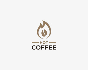 Hot coffee logo