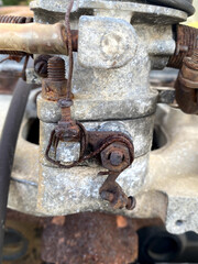 close up of a water pump machine
