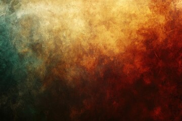 Obraz premium Abstract blended texture, teal to gold to maroon gradient.