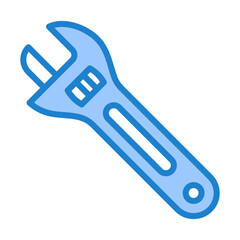Wrench Icon - Blue Style