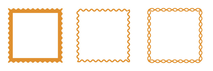 Decorative square frames for design projects
Hand-drawn  square borders with various decorative edges, ideal for invitations, labels, wedding, scrapbooking, social media graphics, and craft design.