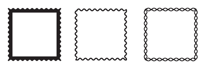 Decorative square frames for design projects
Hand-drawn  square borders with various decorative edges, ideal for invitations, labels, wedding, scrapbooking, social media graphics, and craft design.