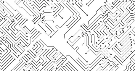 Abstract digital background with technology circuit board texture. Electronic motherboard illustration. Communication and engineering concept. Vector illustration