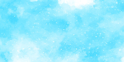 Abstract blue texture backdrop featuring bright winter holiday snowflakes and ice pattern