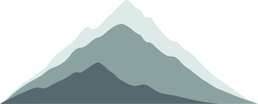 Abstract layers of a mountain landscape	