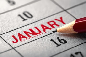 Highlighting January in a multilingual calendar with emphasis on important dates and events for better organization and planning