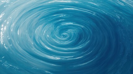Blue swirling water vortex spinning in a dynamic circular motion ideal for abstract liquid textures, energy concepts, and fluid design backgrounds.