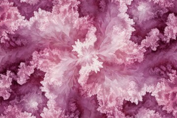 Vibrant pink colored abstract fractal pattern showcasing intricate layers and designs in a mesmerizing arrangement that captivates the viewer's attention