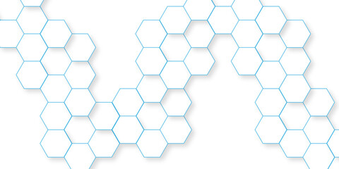 Futuristic white digital wall structure web tech hexagon pattern vector design. Hexagon concept design abstract technology background.	