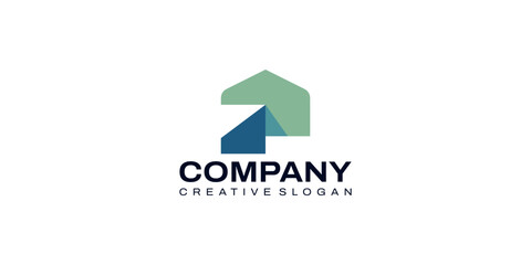 Innovative Modern Home, Real Estate, and Property Sign Symbol Logo Design