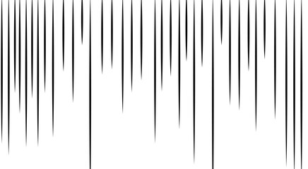 Material of concentrated lines of black cartoon-like effect lines. 