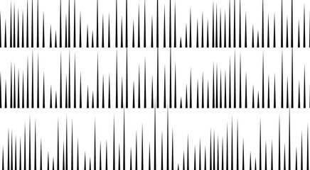 Material of concentrated lines of black cartoon-like effect lines stock illustration
