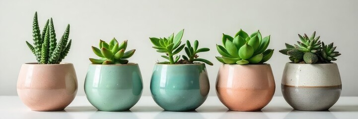 Stylish ceramic planter pot with succulent plants, perfect for modern home decor Ideal for indoor gardening and adding a touch of greenery to any room , earth tones, nature, gardening