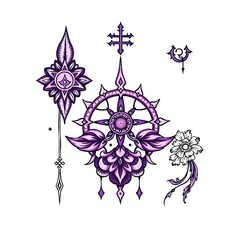 vector illustration of a floral ornament