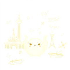 taj mahal vector illustration