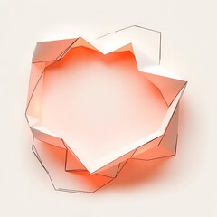 abstract background with red ribbon