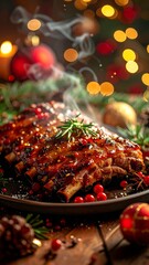 Christmas Roast Pork Ribs