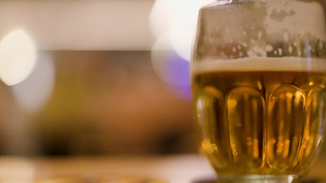 Traditional Lager Beer in Czech Brewpub