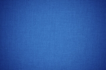 Dark blue linen fabric cloth texture for background, natural textile pattern.