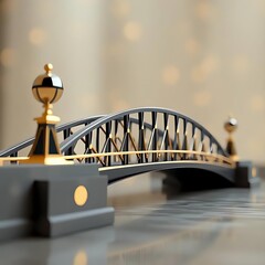 the bridge over the river