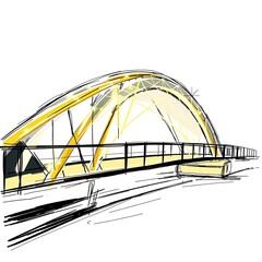 railway bridge over the river