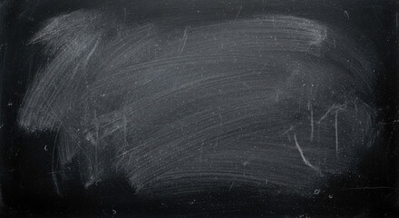 Dark gray chalkboard featuring a textured smudged appearance. The background has scratches, dust, and chalk residue creating a grungy surface.