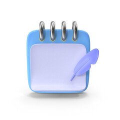 blue note pad icon
