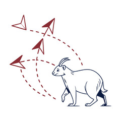 Directional Arrow Accent Character