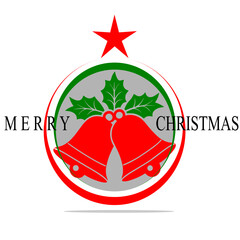 Merry Christmas. Happy New Year, 2023. Typography set. Vector logo, emblems, text design. Usable for banners, greeting cards, gifts etc.