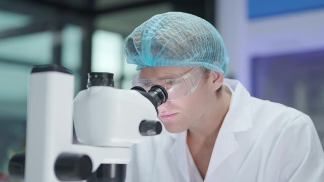 Laboratory technicians analyzing samples in a modern research facility during daytime