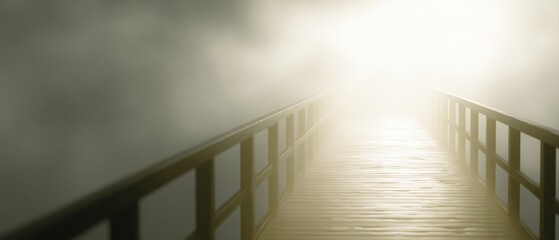 A metaphorical bridge leading toward bright opportunities, symbolizing transformation and future-oriented vision