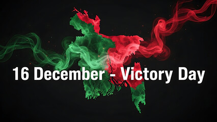 Vibrant illustration celebrating bangladesh's victory day on december 16th