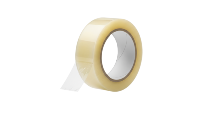 Adhesive clarity: A transparent roll of tape for securing packages and crafting projects with efficiency and lasting hold ensuring packages stay