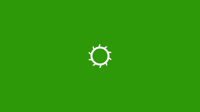 Circle spark bursts animation with shiny pop-up firework effect, vector line explosion loop on green background, glowing blast elements for 4K motion graphics and visuals