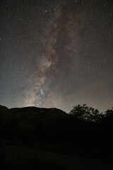The milky way over the Santa Rita mountains
