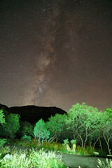 The milky way over the Santa Rita mountains
