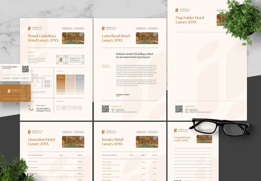 Brown And Black Brand Guidelines Hotel Luxury
