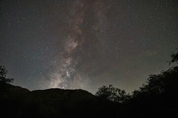 The milky way over the Santa Rita mountains

