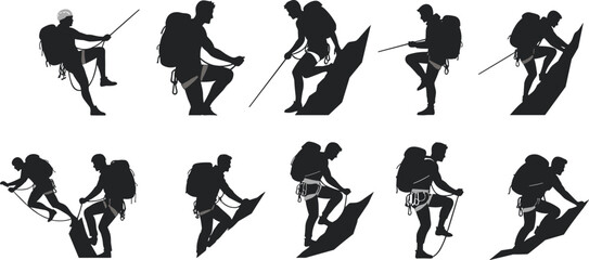 Vector illustration set of diverse bakers and chefs kneading dough, preparing bread, and baking in an oven, illustrating professional culinary arts and food production.