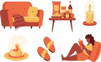 Cozy Hygge Home Living Room Relaxation 