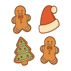 Modern Christmas Symbol Collection Flat Color Vector Icons Pack
