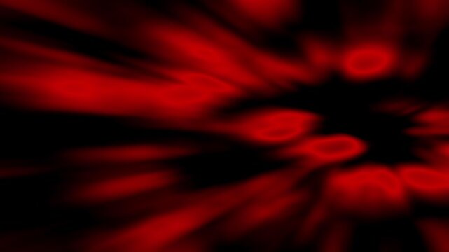 Red Fast Zoom Light Streaks Motion Loop. Aggressive Dark Energy Tunnel Effect Background. Cinematic Speed VJ