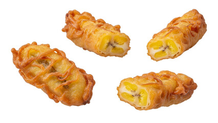 Golden Delight: Crispy Fried Bananas Tempting Treat, a Culinary Experience, a Tasty Food