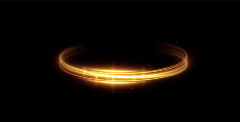 Futuristic golden speed lines tech-inspired vector backdrop, concept of data transfer, innovation. Great for tech company presentations, startup websites, data flow visualizations, fintech apps