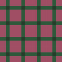 Simple Pink and Green Plaid Pattern Design