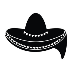 Mexican Sombrero Hat Silhouette 