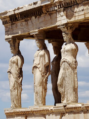 Gr&egrave;ce, ville d'Ath&egrave;nes, Acropole les Caryatides