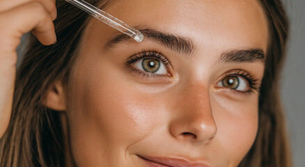 Elegant hands gently holding celestial bodies and growth symbols in bohemian style