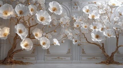 Magnolia blossoms in spring